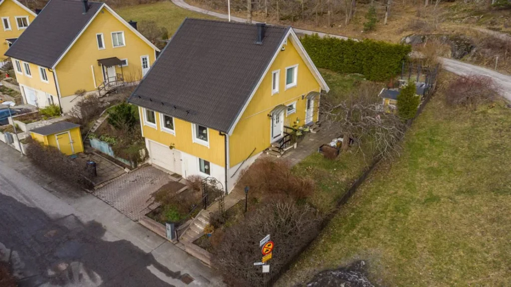 4. Fasadmalning 2 planshus Vallentuna Norra